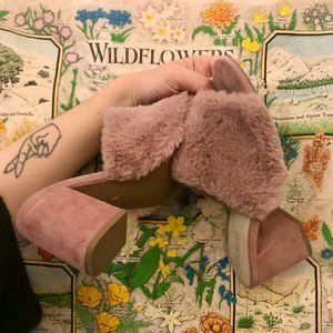 Seychelles Furry Block Heels